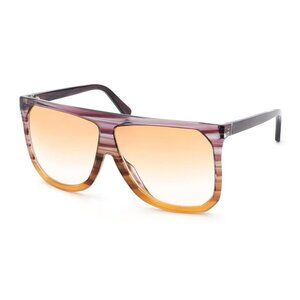 NEW LOEWE OVERSIZED SUNGLASSES LOEWE LW40001F 83V VIOLET TO ORANGE WOMEN EYEWEAR